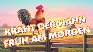 Kräht der Hahn früh am Morgen  Geburtstagslied mit Text zum Mitsingen [upl. by Aihsikal]