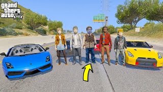 GTA 5 REAL LIFE TEEN MOD 27 ROAD TRIP WITH FRIENDS [upl. by Natale]