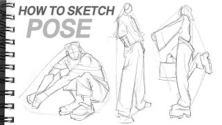 HOW COOL POSE SKETCH [upl. by Ramor]