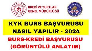 2024 KYK Burs Başvurusu Nasıl Yapılır  KYK Kredi Başvurusu Nasıl Yapılır [upl. by Alimak]