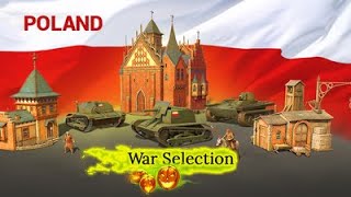 War Selection Poland full gameplay all units  defeating Germany and Japan [upl. by Anomor]