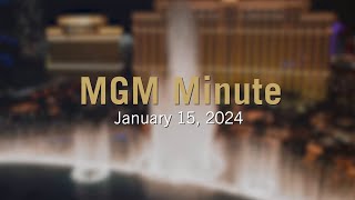 MGM Minute  January 15 2024  MGM Resorts [upl. by Soph]