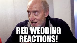 Game of Thrones Cast Red Wedding Reactions [upl. by Aelanna]