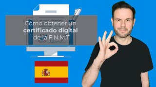 Tutorial Obtener certificado digital FNMT España ¡𝗠𝗜𝗥𝗔 la descripción del vídeo [upl. by Bartholomeus]