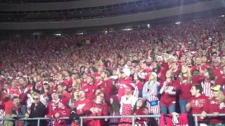 Badgers vs Nebraska Sweet Caroline [upl. by Nosyarg148]