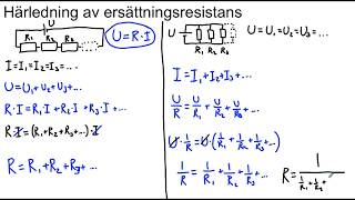 Härledning av ersättningsresistans [upl. by Anirba]