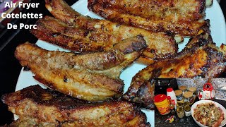 Air Fryer Cotelettes De Porc en moins de 15 min  Juicy air fryer pork [upl. by Now]