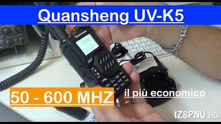 QUANSHENG UVK5  Portatile SPETTACOLARE il più ECONOMICO  vhfuhf  unboxing [upl. by Eenyaj]