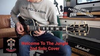 Welcome To The Jungle Guns N Roses 2nd Solo Cover Helix Patch Download [upl. by Neoma]