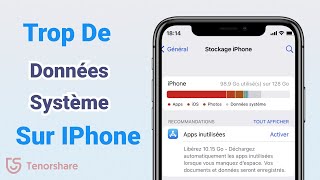 Espace occupée par les données système sur iPhone avec iOS 16  Que Faire [upl. by Milinda322]