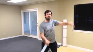 How to fight with a Chinese Broadsword  Cutting and the Chest Arch [upl. by Yelnet]