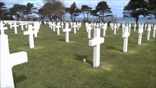 Normandy American Cemetery and Memorial  CollevillesurMer France [upl. by Naivat]