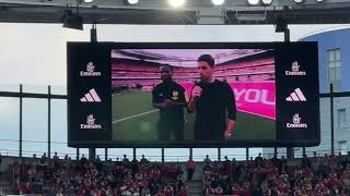 MIKEL ARTETA’S SPEECH ON THE FINAL DAY OF THE SEASON [upl. by Thorfinn622]