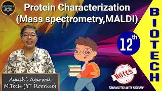 Lecture 38 Characterization of Proteins  Mass Spectroscopy  MALDI  Shikshak Junction [upl. by Kinemod207]