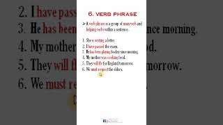 verb phrases in english  verbal phrases  verb phrase quiz  verbal phrases examples  phrases [upl. by Eeleimaj]