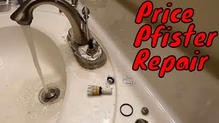 Dripping or Leaking Price Pfister Bathroom Faucet Repair [upl. by Mixam]