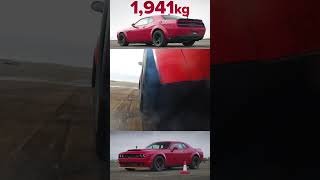 DODGE CHALLENGER DEMON VS PORSCHE 911 TURBO S DRAG RACE carwow shorts dragrace dodge porsche [upl. by Grazia233]