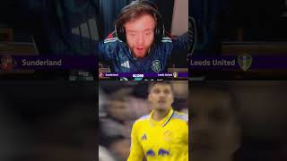 Meslier has a howler Sunderland vs Leeds United goal reaction [upl. by Derinna]