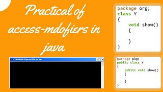 Implementing Access Modifiers with Classes Using CMD and Notepad Practical [upl. by Amedeo]