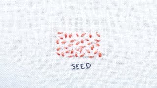 How to do the Seed Stitch [upl. by Airtemed]