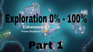 ENKANOMIYA Explore 100 Map All Puzzle And All Sigil Location Part 1  Genshin impact [upl. by Julieta]