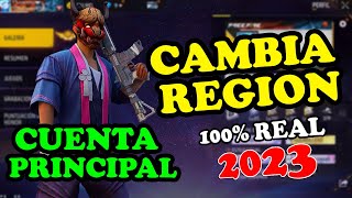 COMO CAMBIAR DE REGION EN FREE FIRE TU CUENTA PRINCIPAL  NORTE AMERICAEEUUSUDAMERICABRASIL [upl. by Nnylylloh]