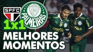 SÃO PAULO 1 X 1 PALMEIRAS  MELHORES MOMENTOS  PAULISTÃO 2024 [upl. by Natsyrk]