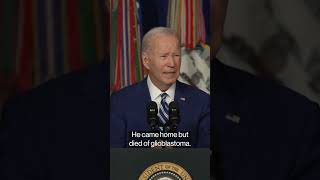 Biden on His Son Beau Who Died From Cancer After Iraq War [upl. by Ellierim]