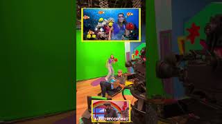 CBeebies House behind the scenes with me performing Dodge the Dog with copresenter Evie Pickerill [upl. by Carri]