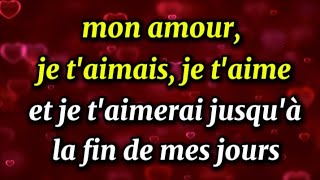 Je taimais je taime et je taimerai jusquà la fin de mes jours mon cœur ❤️ Poeme d amour [upl. by Natsirhc]