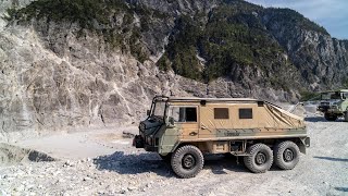 SteyrPuch Pinzgauer 6x6 offroad adventure  conquer the terrain [upl. by Oiramad]