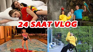 24 SAAT BUNGALOV TATİL VLOG [upl. by Led]