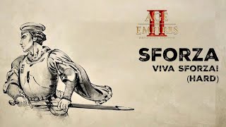 Sforza Campaign 5 Hard  Viva Sforza  Age of Empires 2 Definitive Edition [upl. by Aitat]