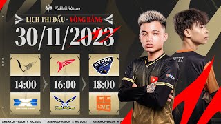 VGM vs DCG l TLN vs FW l BHD vs GGL  VÒNG BẢNG AIC 2023  NGÀY 3011 [upl. by Llenhoj]