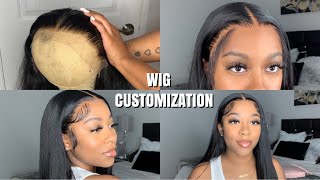 Detailed HOW TO CUSTOMIZE BLEACH KNOTS PLUCK AND INSTALL LACE WIG FOR BEGINNERS  NadulaHair [upl. by Atikehs21]