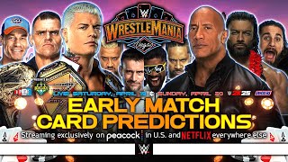 WWE WrestleMania 41  Match Card Predictions [upl. by Nnylyt]