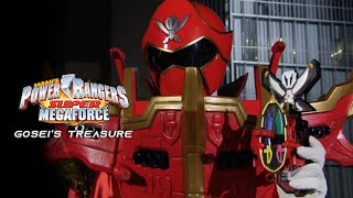 Power Rangers Super Megaforce Gosei’s Treasure Red Galleon Armor ModeBattlizer Morph and Battle [upl. by Ardnaxila226]