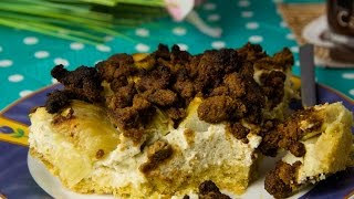 Rhabarberkuchen mit Quarkcreme amp Streusel  Low Carb  glutenfrei  salalade [upl. by Ogawa]