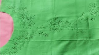 হাতের কাজের জামার ডিজাইন ড্রইং  Hand Embroidery Dress Design Drawing  kameez Drawing [upl. by Enasus998]