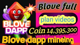 Blove dapp mineing project full detels videomineing project bestblove dapp Blove dapp coin kab list [upl. by Mor]