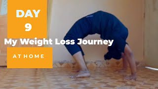 My Weight Loss Journey At Home 🏠weightlossjourney dailyroutine yoga [upl. by Releyks946]