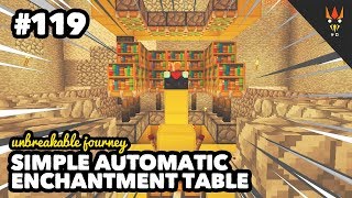 SIMPLE AUTOMATIC ENCHANTMENT TABLE  Minecraft Indonesia 119 [upl. by Nillek795]