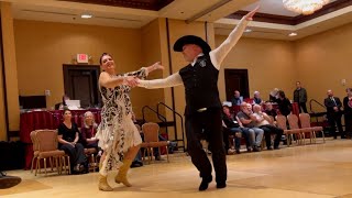 Eric Marcotte  Stacy Marcotte  Crown  Triple Two  Camera 1  2024 New Mexico Dance Fiesta [upl. by Persian]