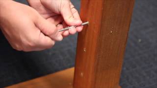 Balustrade Installation Instructions for Lag Swage Bottlescrew Timber Post System [upl. by Ginevra794]