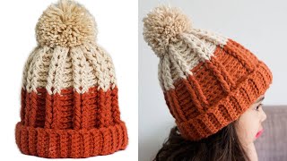 🌈Gorro a Crochet en PUNTO RELIEVE para Niños Niñas y Adultos😍 PASO A PASO [upl. by Sherar]