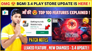 OMG 😍 Bgmi 34 Update 100 Features  Patch Notes  New map  Bgmi New Update  34 Update Bgmi [upl. by Frazer]