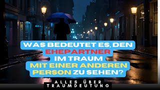 Was bedeutet es den Ehepartner im Traum mit einer anderen Person zu sehen [upl. by Yruama]