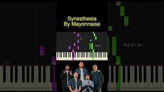 Synesthesia by Mayonnaise piano cover  sheet music amp lyrics [upl. by Esirahs605]