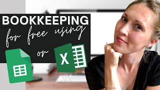 🌿 FREE TEMPLATE for a simple easy FREE way to do BOOKKEEPING  Realistic Bookkeeping [upl. by Mathe]