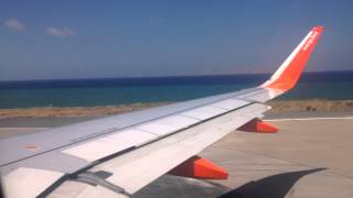 easyJet  Airbus A320214  Takeoff Heraklion GEZWG [upl. by Yeldah]